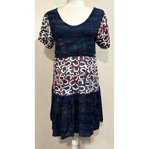Pineapple Moon Hawaiian Blue Dress